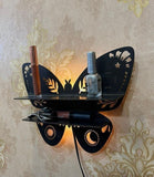 Butterfly Design Wooden Shelf With Back Light