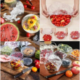 200 Pc Stylish Reuseable Food Lid For Kitchen