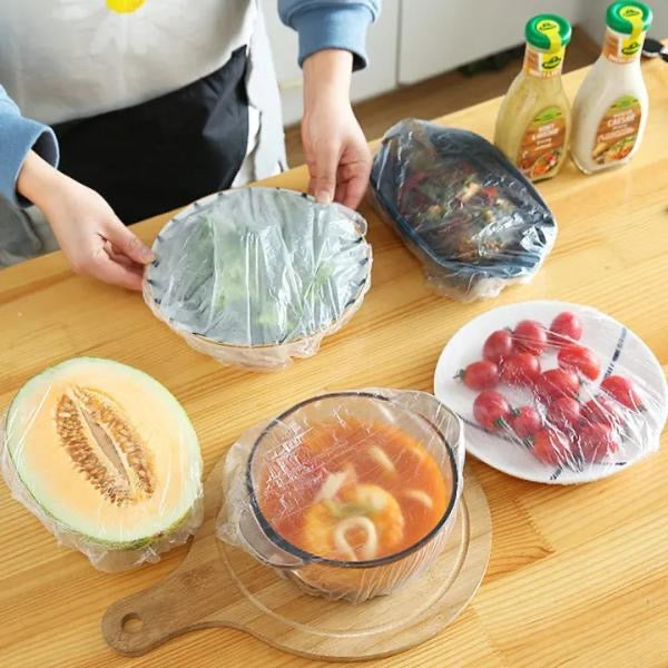 200 Pc Stylish Reuseable Food Lid For Kitchen